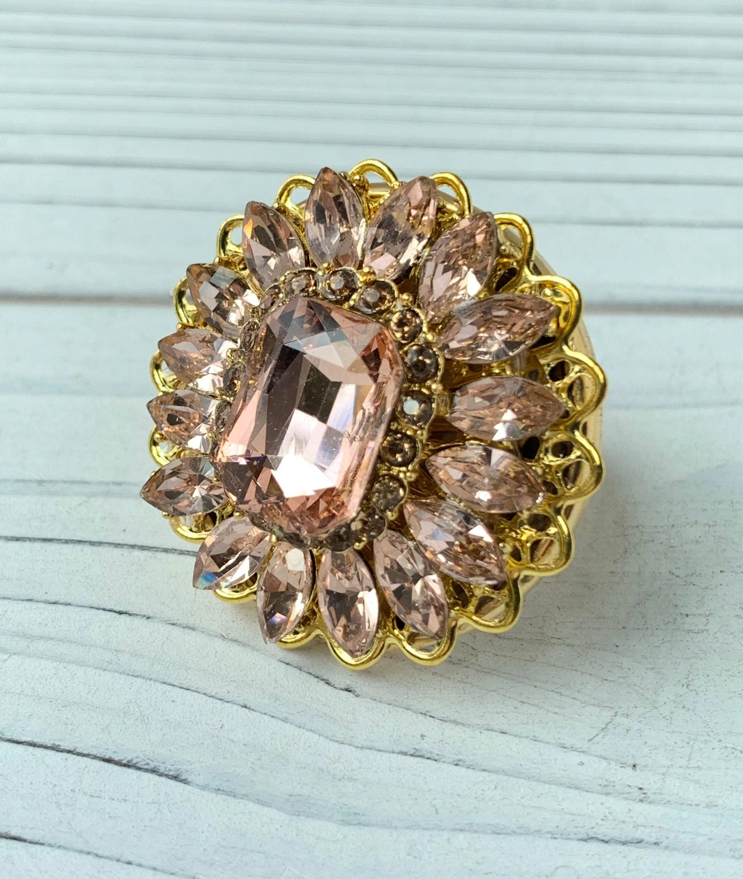 Halley's Comet Cocktail Statement Ring
